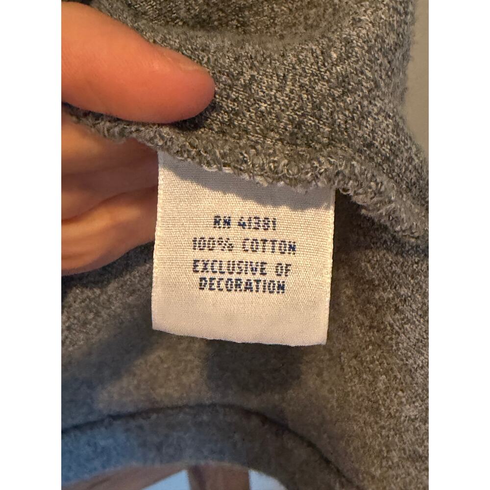 Polo Ralph Lauren Men’s Gray Cotton Quarter Zip Pullover Sweater Medium - Picture 4 of 7